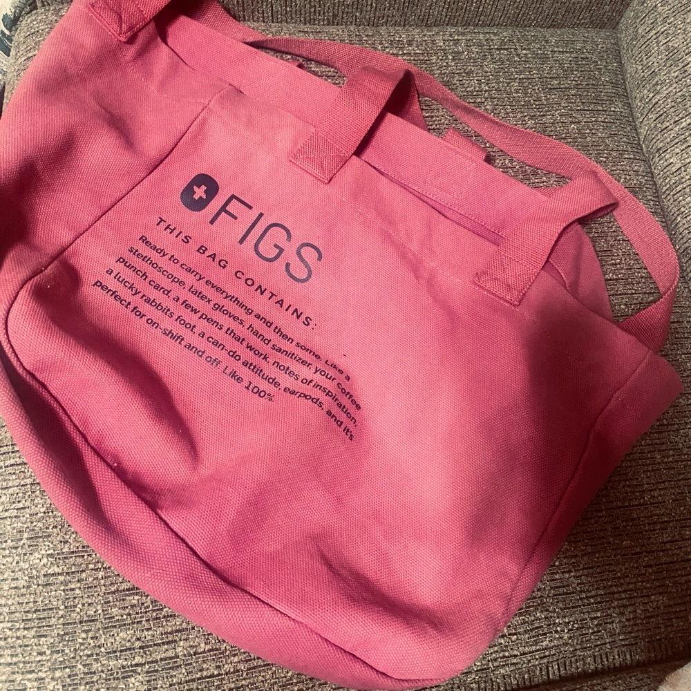 Raspberry Sorbet Figs tote